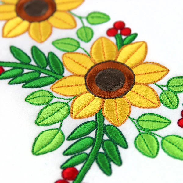 Fall Sunflowers Shirt Collar - Image 6