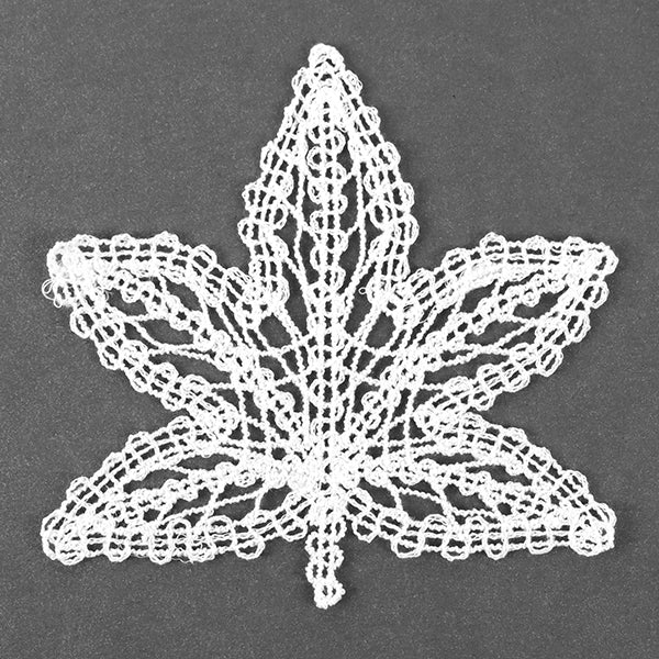 Falling American Sweetgum Leaf (Battenburg Lace) - Image 3