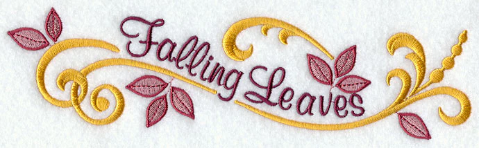 Falling Leaves Filigree Border