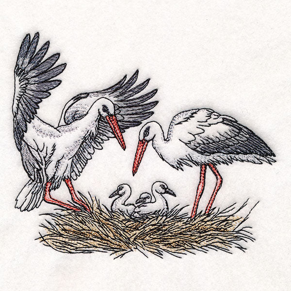 Family Time in the Stork Nest - Image 5