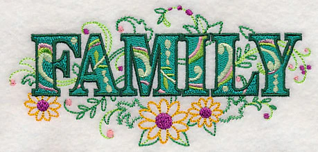 Family with Vintage Flower Fade - Image 4