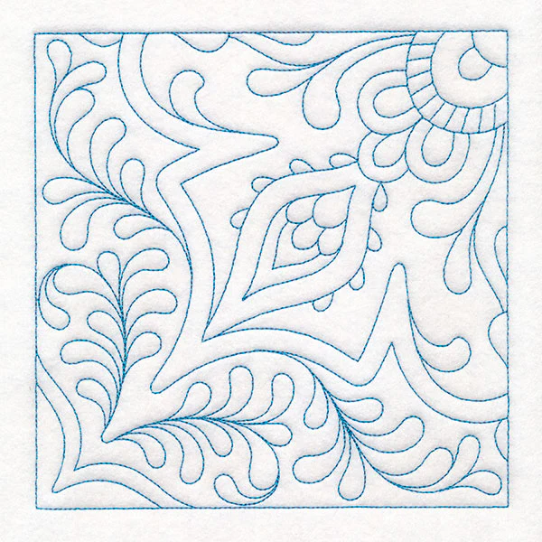 Fanciful Relief Quilting Corner (Double Run) - Image 5