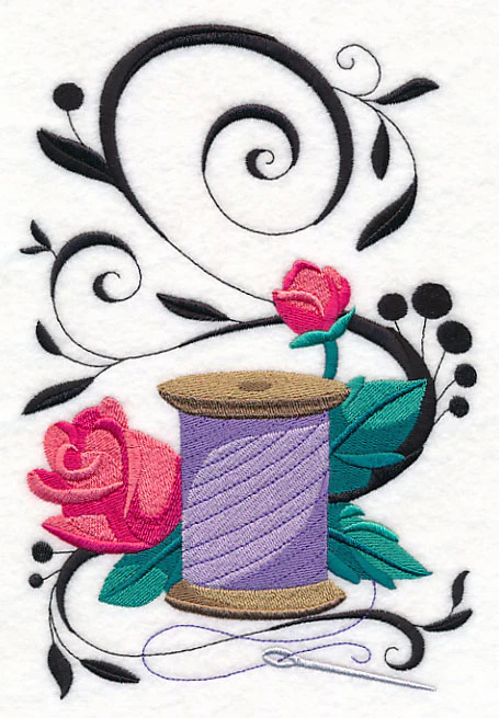 Fanciful Thread with Roses - Image 2