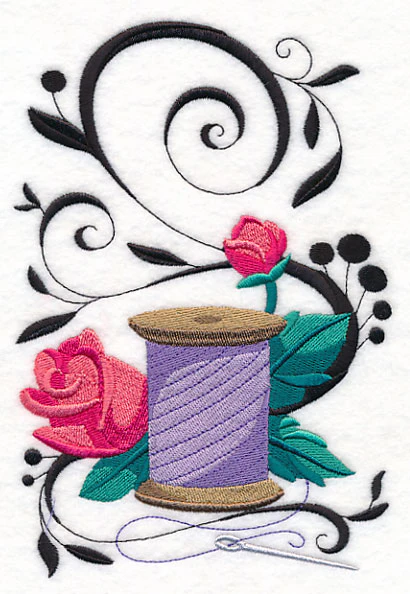 Fanciful Thread with Roses - Image 3