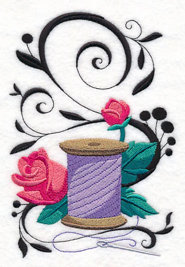 Fanciful Thread with Roses - Image 4
