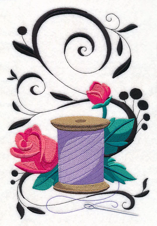 Fanciful Thread with Roses - Image 5