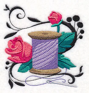 Fanciful Thread with Roses