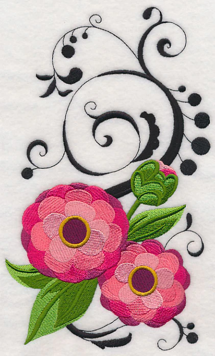 Fanciful Zinnia Flower - Image 2