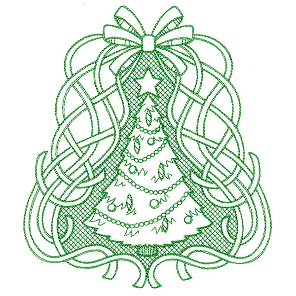 Fancy Christmas Tree (Trapunto) - Image 2