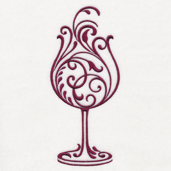 Fancy Filigree Wine Glass - Image 3