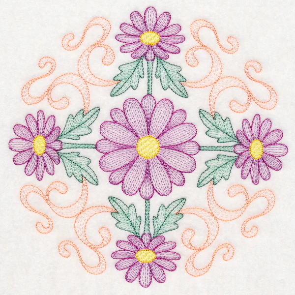 Fancy Floral Medallion - Daisy - Image 2
