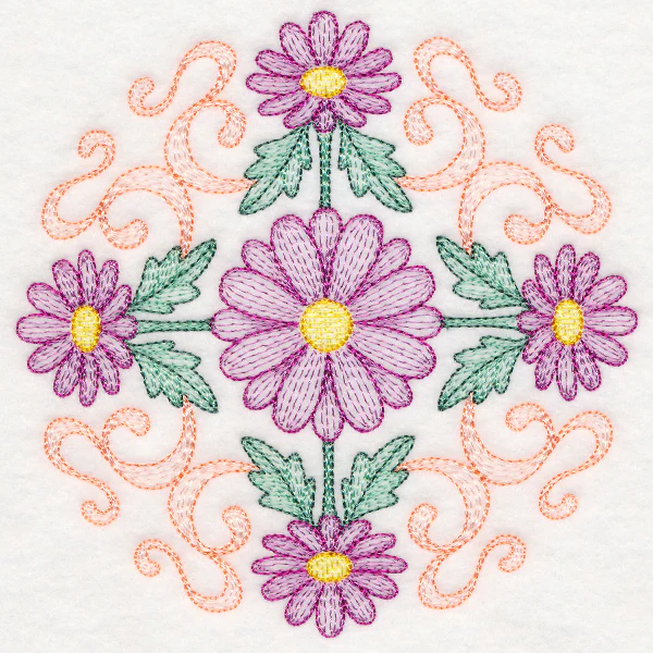 Fancy Floral Medallion - Daisy - Image 4