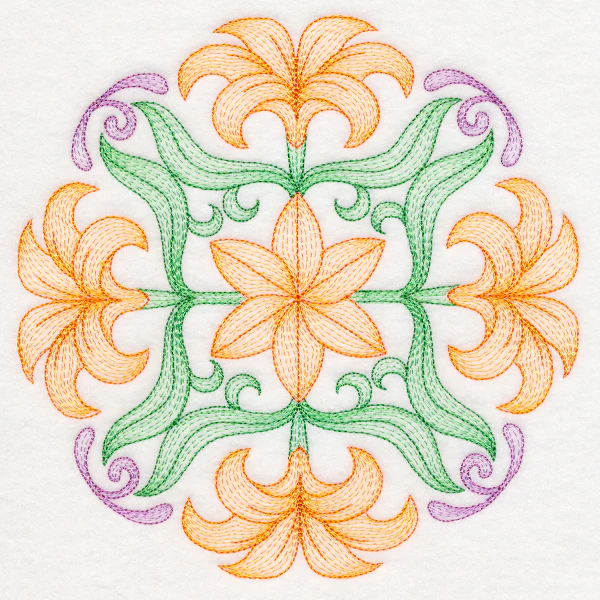 Fancy Floral Medallion - Lily - Image 2