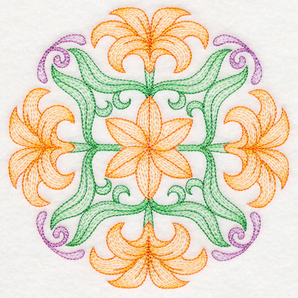 Fancy Floral Medallion - Lily - Image 3