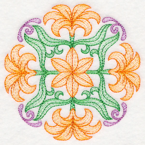 Fancy Floral Medallion - Lily - Image 5