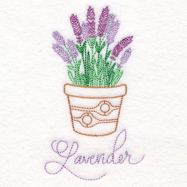 Fancy Flowerpot Lavender (Vintage) - Image 3