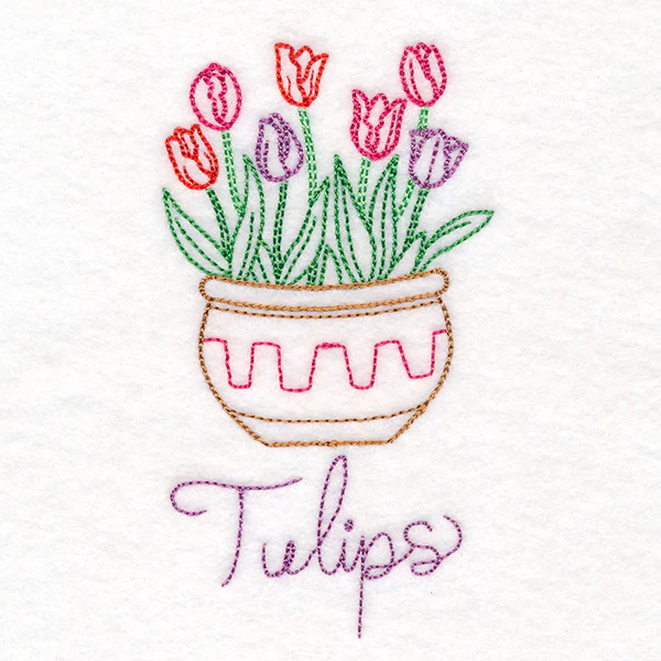 Fancy Flowerpot Tulips (Vintage) - Image 3