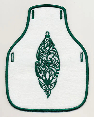 Fancy Ornament 5 Bottle Apron (In-the-Hoop)