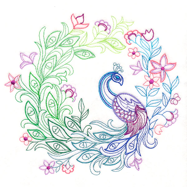 Fantastical Peacock Wreath (Vintage) - Image 5