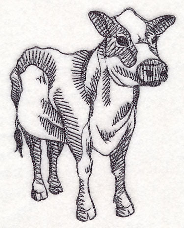 Farm Animal Sketch - Cow - Image 3