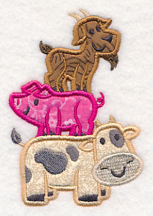 Farm Animal Stack (Applique) - Image 3