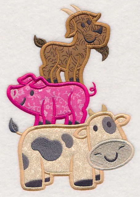 Farm Animal Stack (Applique) - Image 4