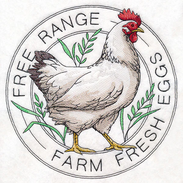 Farm Fresh Eggs Chicken Stamp - Image 11