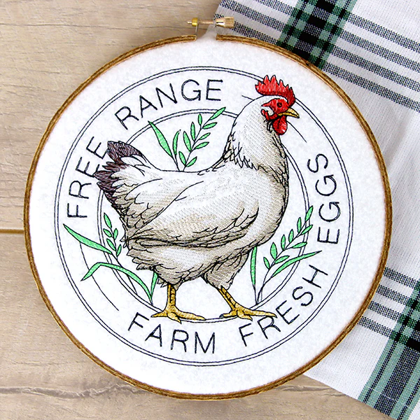 Farm Fresh Eggs Chicken Stamp - Image 12