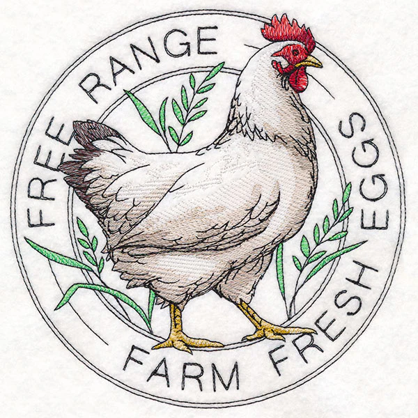 Farm Fresh Eggs Chicken Stamp - Image 3