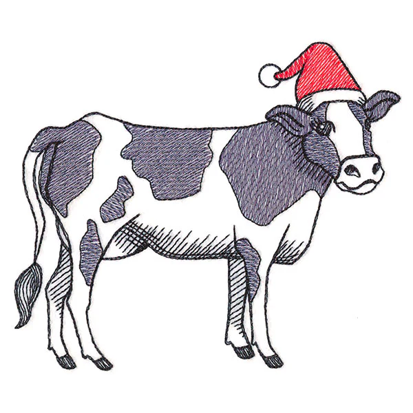 Farm Fun Christmas Cow - Image 3