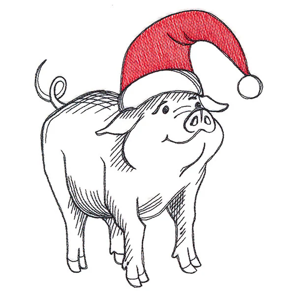 Farm Fun Christmas Pig - Image 3