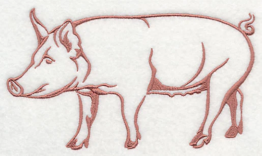 Farm Silhouette Pig 1 - Image 2