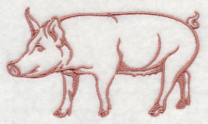 Farm Silhouette Pig 1 - Image 3