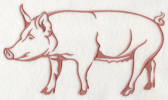 Farm Silhouette Pig 1 - Image 4
