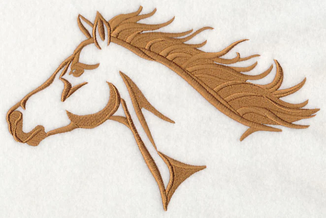 Farm Silhouette Quarter Horse