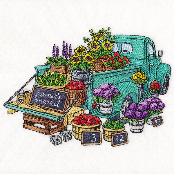 Farmers Market Retro Truck - Image 2