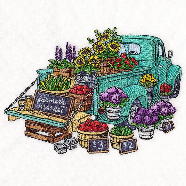 Farmers Market Retro Truck - Image 3
