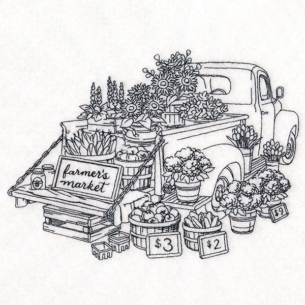 Farmers Market Retro Truck (Vintage) - Image 2