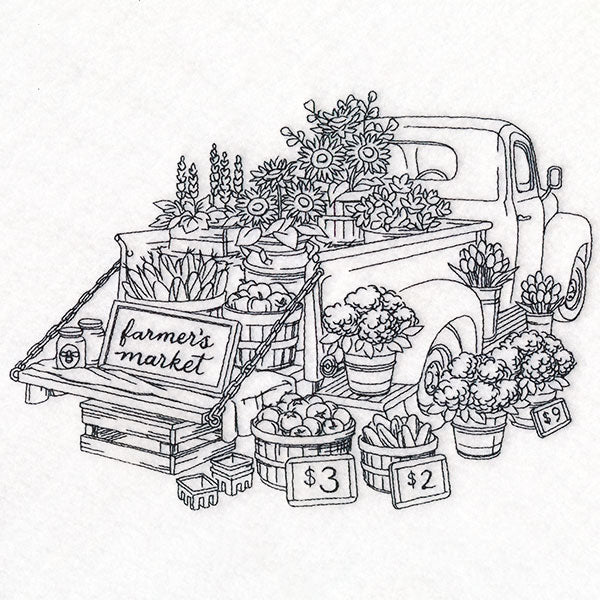 Farmers Market Retro Truck (Vintage) - Image 4