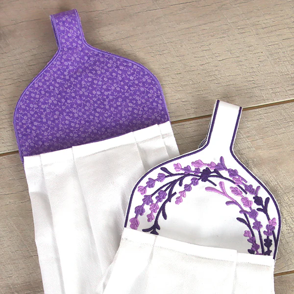 Farmhouse Lavender Towel Topper - Image 4