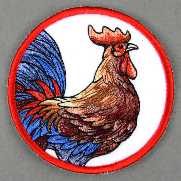Farmhouse Rooster Coaster (In-the-Hoop) - Image 2