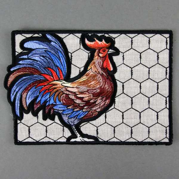 Farmhouse Rooster Mug Rug (In-the-Hoop) - Image 5