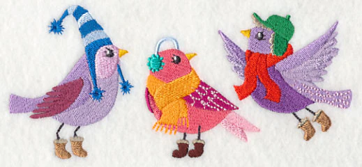 Fashion Birds in Winter Wear 1 - Image 4