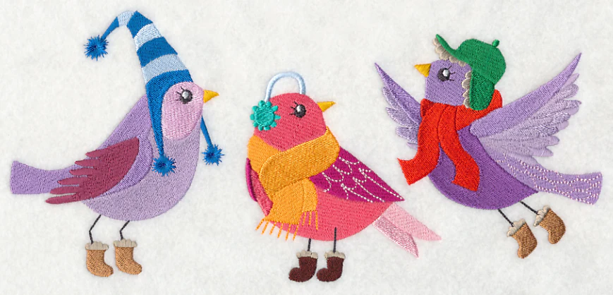 Fashion Birds in Winter Wear 1 - Image 5