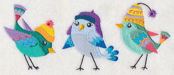 Fashion Birds in Winter Wear 2 - Image 3
