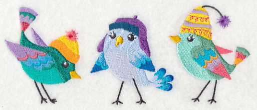 Fashion Birds in Winter Wear 2 - Image 4