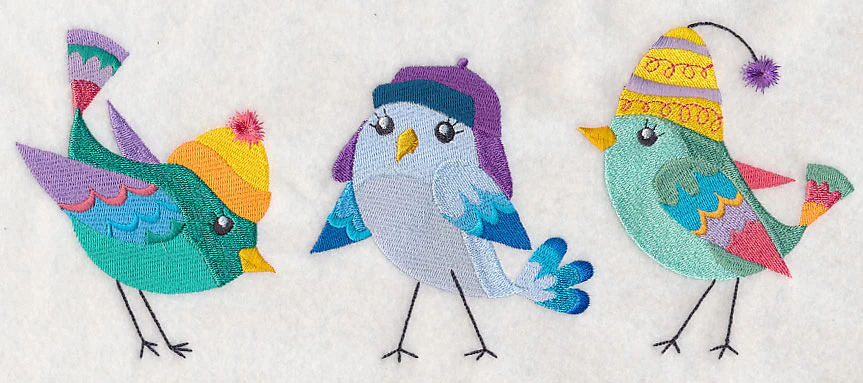 Fashion Birds in Winter Wear 2 - Image 5
