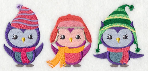 Fashion Owls in Winter Wear - Image 4