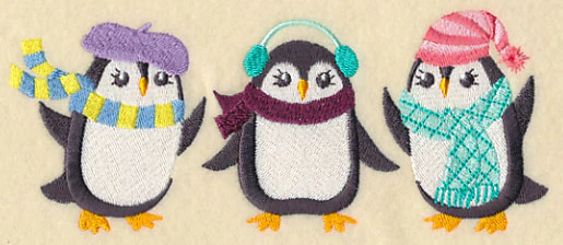 Fashion Penguins in Winter Wear - Image 4