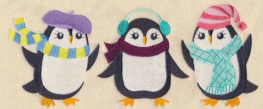 Fashion Penguins in Winter Wear - Image 5